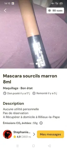 mascara sourcils marron