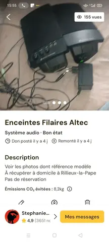 enceintes filaires Altec