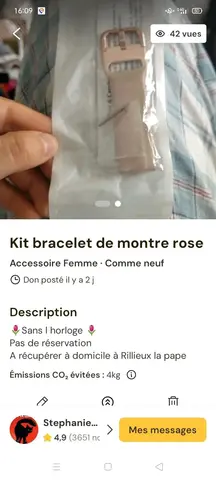 kit bracelet rose