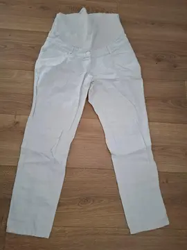 pantalon blanc grossesse T34