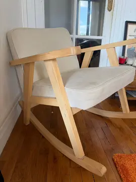 chaise à bascule cassé