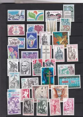 donne timbres oblitérés français et étrangers