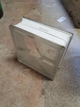 Carton 9 pavés de verre 19 x 19 x 8cm