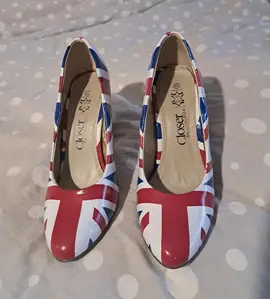 Chaussures à talon UK Flag