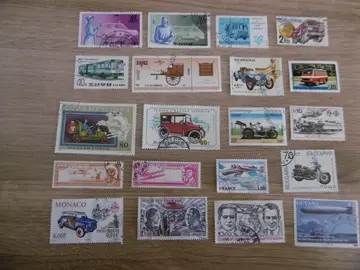 Timbres VEHICULES TRANSPORT LOT 4