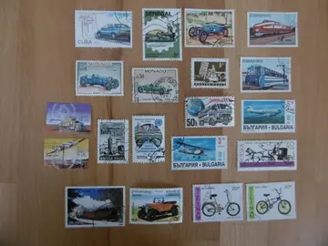 Timbres VEHICULES TRANSPORT LOT 7