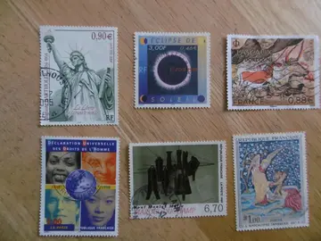 Timbres FRANCE Grand format LOT 9