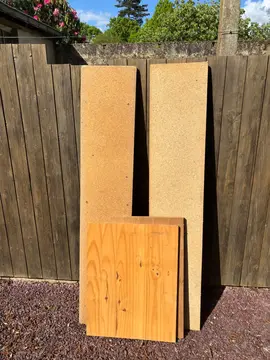 différents panneaux de bois
