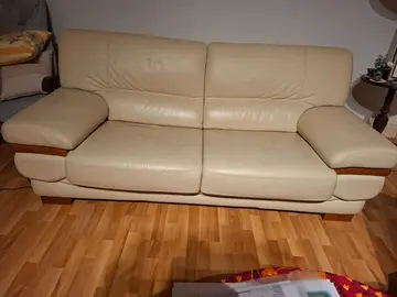 meubles bois canapé cuir