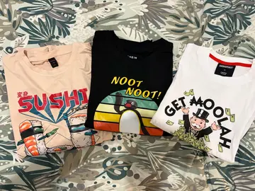 lot de t shirts rigolos