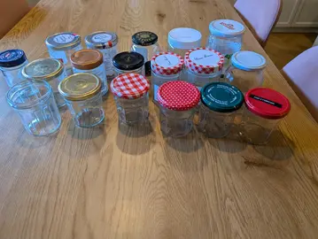 lot de bocaux en verre