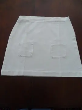 Jupe coton blanc 36 TBE
