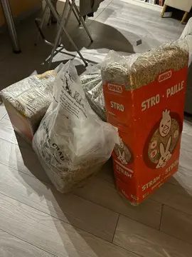 Lapin - litière, foin de crau et paille