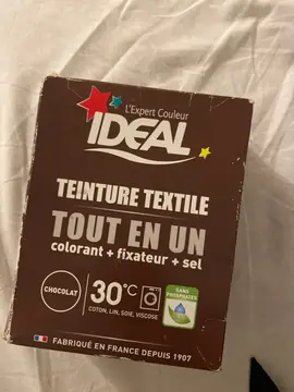 teinture textile chocolat