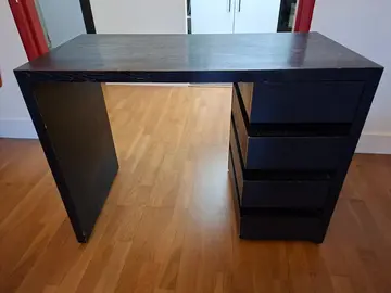 Bureau TANNA HABITAT 4 tiroirs en chêne massif