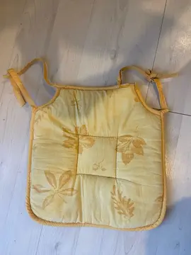 Galette de chaise jaune