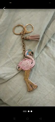 porte-clé flamant rose