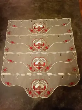 4 rideaux style montagnard