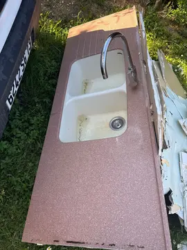 plan de travail avec lavabo