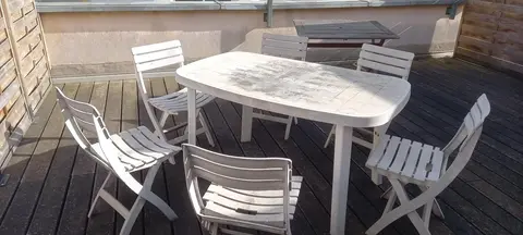 Tables et chaises de jardin