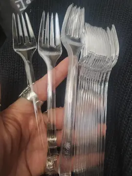 20 fourchettes plastique