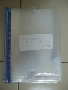 50 pochettes plastiques