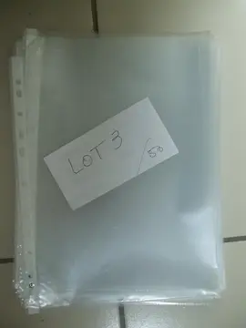 50 pochettes plastiques