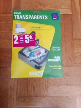 Pochette de films transparents