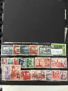 Lot 19 Timbres Maroc