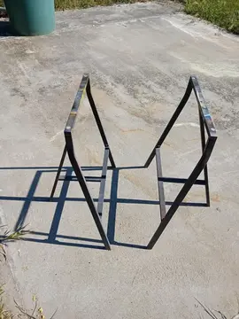 lot de 2 tréteaux en metal