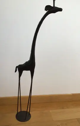 statue du Sénégal noire h 40 cms