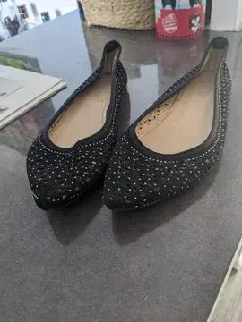 ballerines noir avec strass taille 38