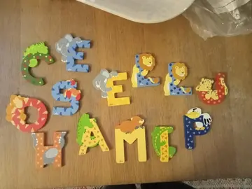 lettre en bois déco chambre enfant