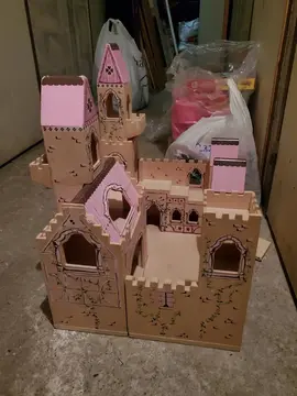 chateau princesse en bois
