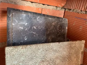 habillage de cheminée en marbre