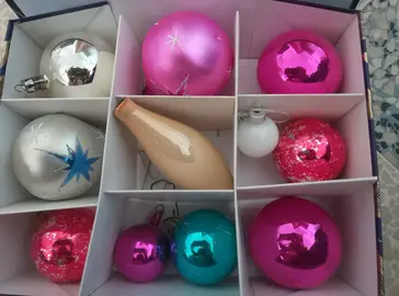 boule de noël en verre ...