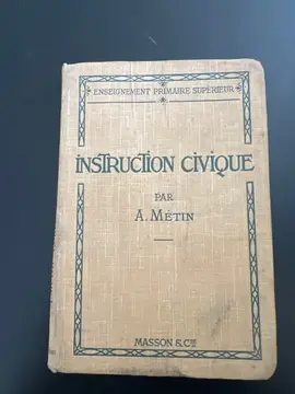 livre instruction civique 1916