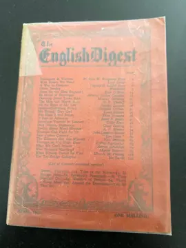 livre Thé english Digest 1940