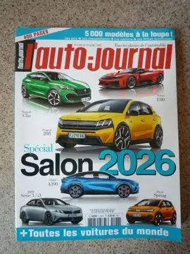 Revue L'auto Journal Salon 2026 (07/2025) très bon état