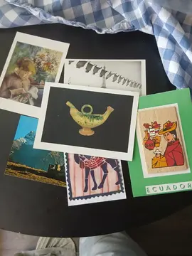 6 cartes postales divers