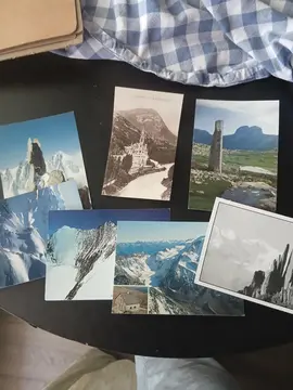 7 cartes postales montagne non écrites