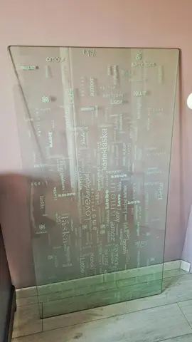 plaque en verre trempé