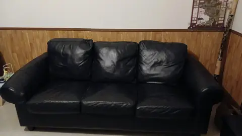 urgent canapé noir cuir