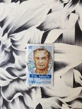Timbre oblitéré Éric Tabarly