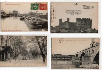 Donne 4 cartes postales anciennes