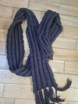 écharpe marron brillante