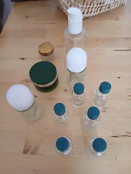 Donne 2 lots flacons verre