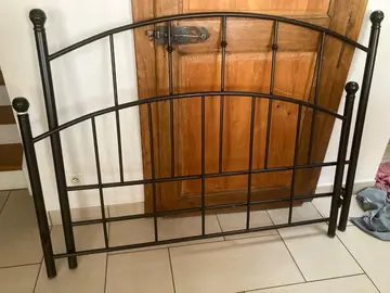 Tour de lit métal noir