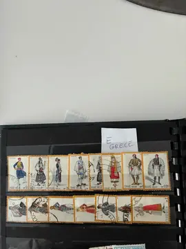 E Grèce Timbres costumes
