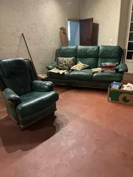 salon divan convertible + 2 fauteuils